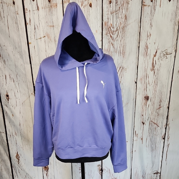Puma Tops - Puma Periwinkle Hoodie With White Hood Strings M